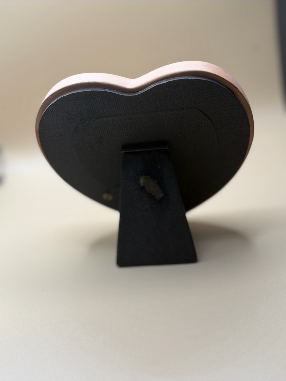 Vintage 80s Heart Shaped Pink Decorative Picture Frame - Picture 6 of 7